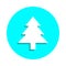 Spruce badge icon. Simple glyph, flat vector of web icons for ui and ux, website or mobile application