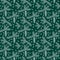 Spruce seamless pattern isolated on green. Picea branch, cone, seed.