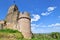 Spur castle ruin called Wachtenburg in city Wachenheim,in Rhineland-Palatinate