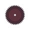 Spur gear vector icon engineering wheel equipment pinion. Cogwheel technology illustration circle engine mechanical mechanism