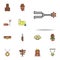 spurs for boots colored icon. Wild West icons universal set for web and mobile