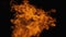 Spurts of Flame. Background of Flames of Fire. Big Bonfire. Slow Motion 240 fps