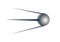 Sputnik One First of Earth Satellites Gray Icon