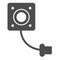 Spy mini camera, cctv, surveillance, control solid icon, CCTV concept, observation vector sign on white background