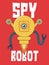 Spy Robot Illustration