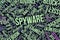 Spyware, conceptual word cloud for business, information technology or IT.