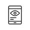 Spyware cyber attack icon. Simple line, outline vector elements of hacks icons for ui and ux, website or mobile application