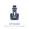 Spyware icon. Trendy flat vector Spyware icon on white background from Internet Security and Networking collection