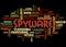 Spyware, word cloud concept 2