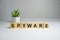 spyware word written on wood block. spyware text on wooden table for your desing, concept