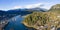 Squamish BC Canada Aerial Panoramic View