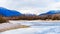 The Squamish River in Brackendale Eagles Provincial Park, a famous Eagle watching spot near Squamish, British Columbia, Canada