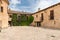 Square of abside in Pedraza, Segovia, Spain