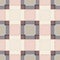 Square abstract plaid vintage seamless pattern.