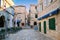 Square of Antun and Stepan Radic in Korcula old town, Croatia