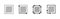 Square area icon. Coordinate axes sign. Coordinate system. Flat math graph icon. Measuring land area. Place dimension