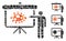 Square Bacteria Lecture Icon Vector Mosaic