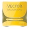 Square banner yellow horizontal color strip metal