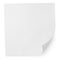 Square blank sheet of white paper