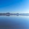 Square Blue sky reflected in Bonnievale Salt Flats, Utah