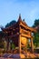 Square building hold a big drum at The Temple of Literature or Van Mieu in Hanoi. Constructed in 1070 to honor Confucius and nowad