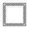 Square celtic knots vector medieval frame in black and white