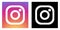 Square colored black instagram logo