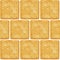 Square cookies crackers seamless pattern