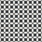 Square with corner flower seamless abstract pattern monochrome o