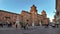 square of Ferrara Castle in Italy