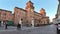 square of Ferrara Castle in Italy