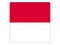 Square Flag of Indonesia