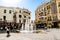 Square with a fountain in the Medina in the capital of Tunisia