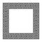 Square frame with seamless meander pattern