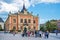 Square in front of the Bishop`s palace serbian: Vladicanski dvor, Monument of Jovan Jovanovic Zmaj and the Serbian orthodox chur