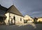 Square in front of the Parish church of St. Paul of the thirteenth century. Bad Aussee, Styria, Austria