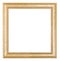 Square golden wooden picture frame