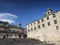 Square in historic old town of santiago de compostela spain