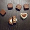 Square image of homemade chocolates