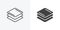 Square layers icon