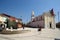 Square of liberty with church in Porec,Croatia