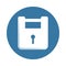 square lock icon. Element of lock and keys icons for mobile concept and web apps. Badge style square lock icon can be used for web