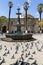 Square with many pigeons at  Cochabamba Bolivia