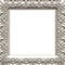 Square metallic frame with ornament