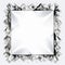 a square mirror with diamonds on it