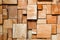 Square modern decorated wood background