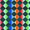 Square multi geometric design, texture backgroun  red & green color, hd background, Digital textile design