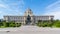 Square with Natural History Museum in Vienna, Austria