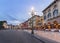 The square near Verona amphitheatre, Italy