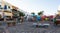 Square with pedestrian area in Danezi street, Santorini Island